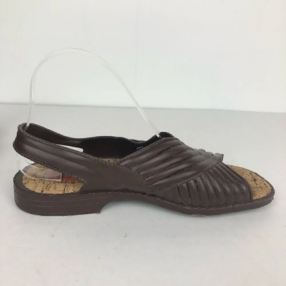 Sandak sandals brown Mexico size 9 10-34